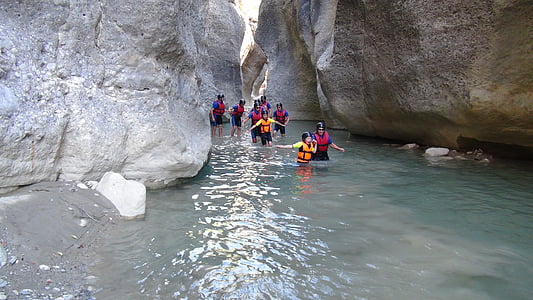 canyon, turkey rafting, adventure, mediterranean, people, water, river