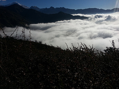 Природные облако, Природа, Непал-красота, Приключения, Гора, Горная вершина, пейзаж