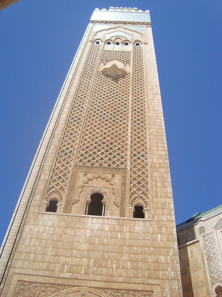 mecset, Casablanca, Marokkó, Afrika, Hassan ii., építészet, templom