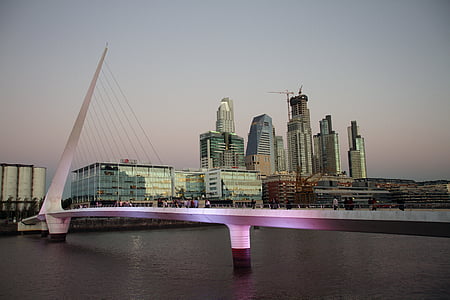 Puerto madero, Buenos aires, Business, Office, Waterfront, Argentinië, het platform