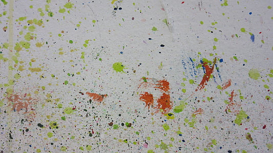 salpicos de cor, Artelier, parede, manchas, Cor, colorido, padrão
