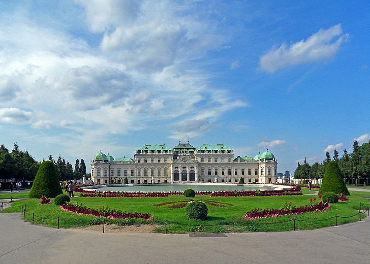 Castle, Belvedere jön, Palace, barokk, Bécs, Ausztria