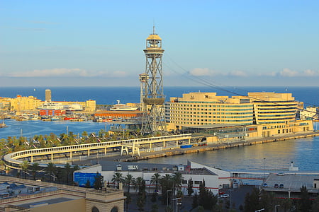 Barcelona, Port, sledovanie portu, Španielsko, Catalonia