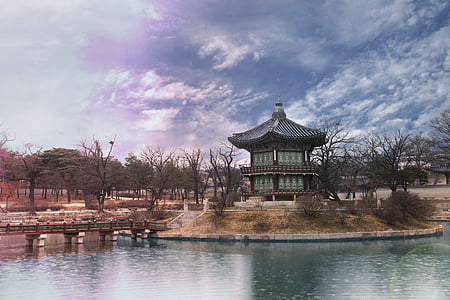 gyeongbok palace, republic of korea, building, old buildings