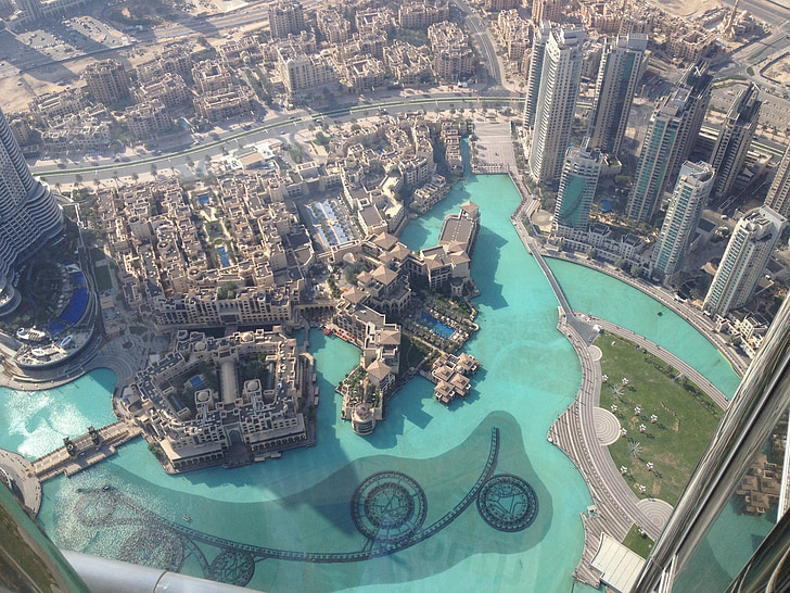 Dubaj, centrum handlowe Dubai mall, Architektura, punkt orientacyjny, wysoki, Wysoka, Metropole