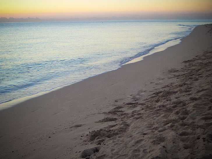 plajă, ocean, Răsărit de soare, mare, apa, vara, vacanta