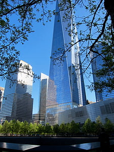 Centro de comércio de uma mundo, Nova Iorque, Manhattan, edifício, arranha-céu, NYC, Marco