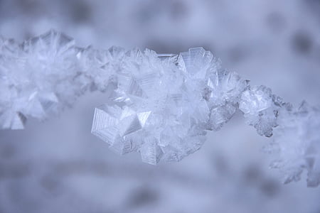 cristal de hielo, hielo, congelados, invierno, helado, cristales, impresiones de invierno