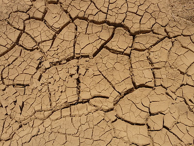 ground, dry, parched, desert, crack, column, death valley