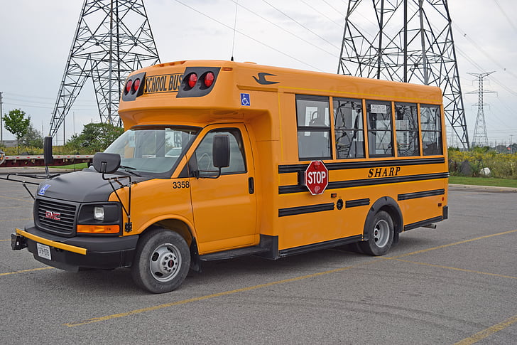 autobús, taronja, l'escola, transport, l'educació, vehicle, transport