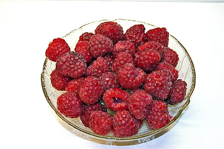 raspberries, berries, sweet, red, fruit, fruits