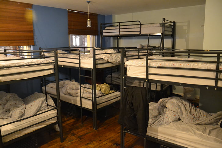 beds, bunk beds, sleeping, bedroom, home, interior, room