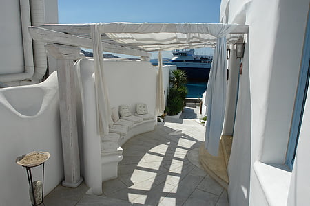 Grécia, mar, Verão, Ilha, Mar Egeu, Turismo, Cyclades