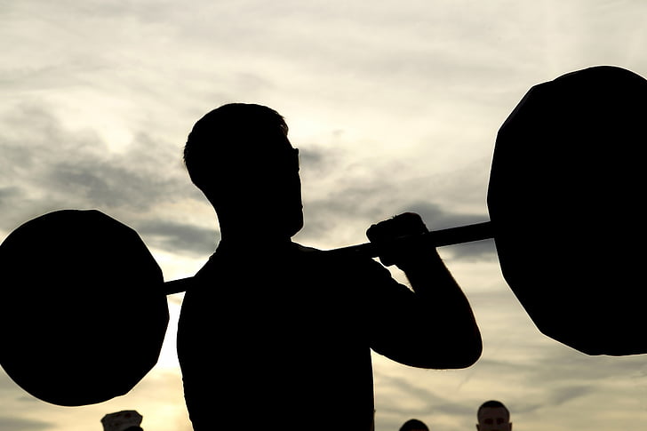 weight lifting, competition, silhouette, male, man, strong, athletic
