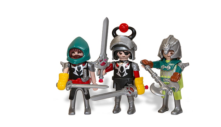 dragon slayers, toys, knight, miniature, warriors