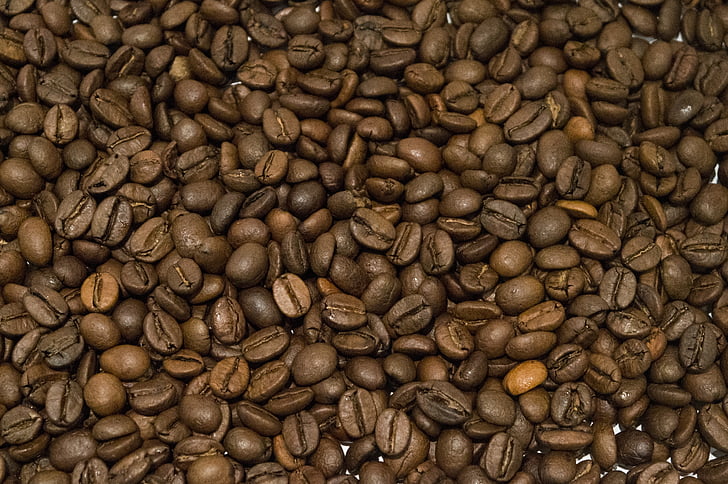 coffee, bean, brown, cafe, food, caffeine, roasted