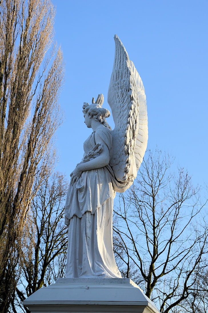 ange, Figure, décoration, statue de, maçonnerie en pierre, Pierre, sculpture