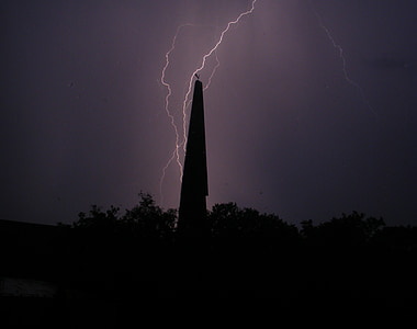 Trời Ðẹp, cơn bão, đèn flash, Thiên nhiên, gewitterstimmung, điện, Nhà thờ