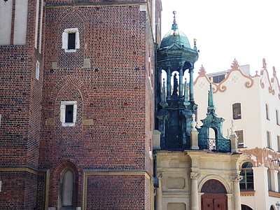 meer dusia, Kraków, gevel, monument, monumenten, oude stad, het platform