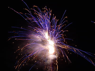 fuochi d'artificio, Anteprima, Capodanno, rumoroso, petardi, colorato, esplosione