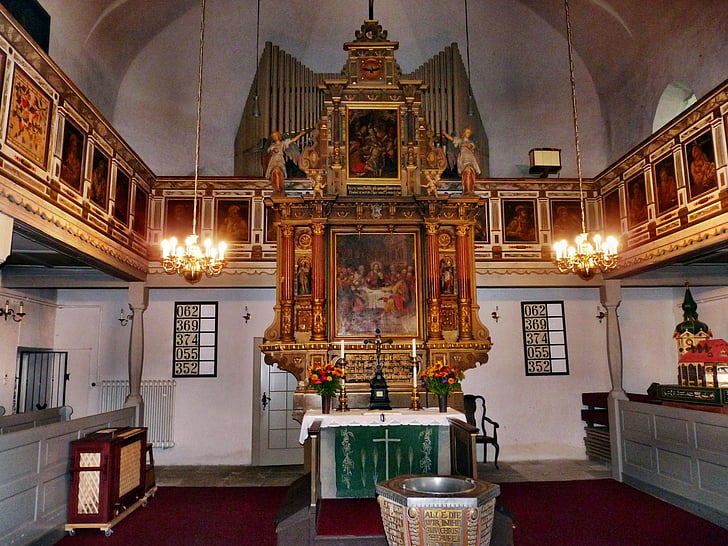 kyrkliga sebnitz, Sebnitz, altaret, konst, kyrkan, religion, inomhus