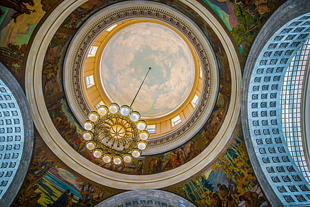 Capitol, Llac Salat de ciutat, Utah, campana de vidre, cúpula, rotonda