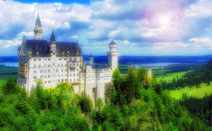 Castelo, conto de fadas, Reino, Princesa, medieval, Royal, história