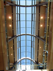 arhitektūra, stikls, iepirkšanās centrs, Hamburg, EUROPA fragments