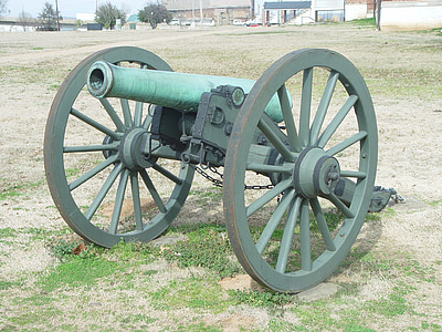 Fort smith, Arkansas, régi erőd, ágyú, régi indiai határ, fegyver, fegyverzet