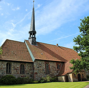 St, Martin, Igreja, Tellingstedt, igrejas, edifício, arquitetura