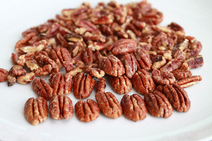 pecan, toasted nuts, candied nuts, candied pecans, nuts, food, baking