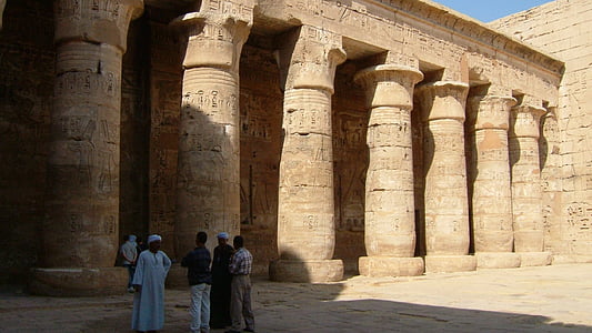Habu tempelj, dvorana stebrov, tempelj Luksor, arhitekturne stolpec, arhitektura, Zgodovina, arheologija