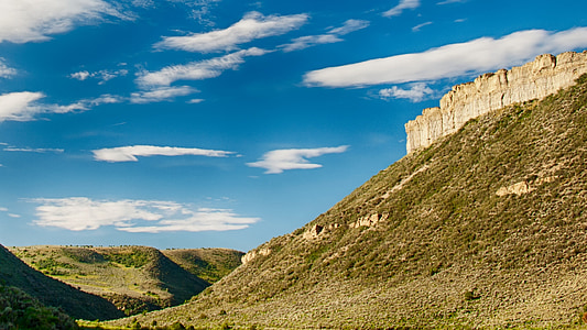 Mesa, Wyoming, krajobraz, odkryty, sceniczny, Ameryka, Stany Zjednoczone Ameryki