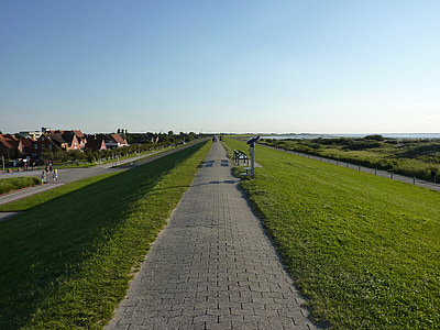 Norddeich, dunes, route, Nord