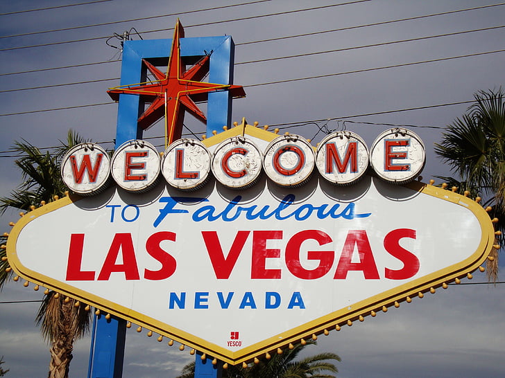 Las Vegasissa, juliste, Yhdysvallat, Tervetuloa, Casino