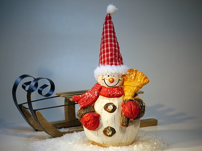 Nicholas, Giáng sinh, Hare, thỏ, người đàn ông tuyết, slide, tuyết