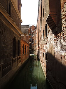Venecija, taly, kuće, Rialto, Rijeka, vode, gondolom