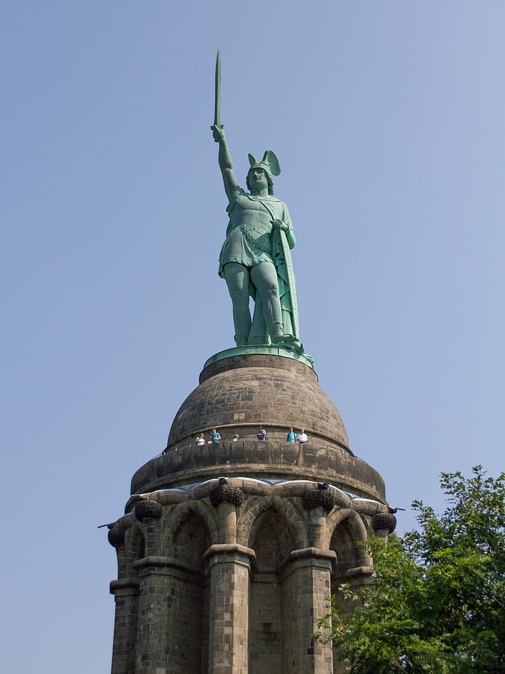 Detmold, Hermann memorial, Teutoburger-erdő, szobrászat, emlékmű, turizmus, Arminius
