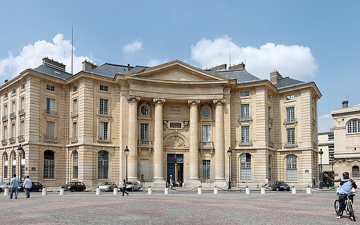 byggnad, universitet, Paris, plats du panthéon, Sorbonne, arkitektur, staden