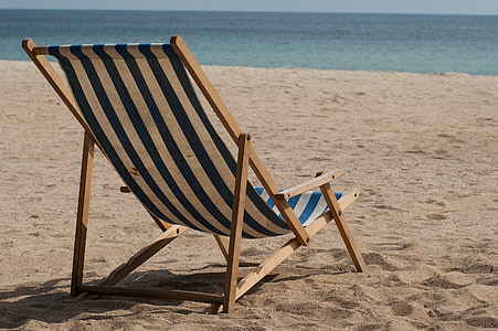 beach, beach chair, sand