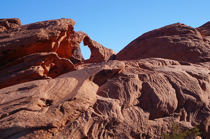 valley of fire, nevada, mountain, united states, red stone