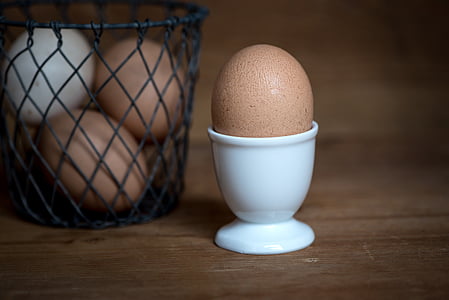 яйцо, Яйцо куриное, коричневые яйца, Корзина, питание, питание, съесть