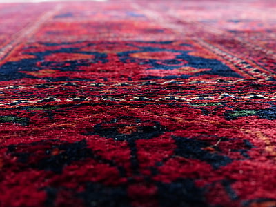 catifa, vermell, la vinculació, seda, llana, centre de teixir catifes, teixit