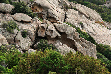 rock, corsican, maquis, pierre, landscape, nature, roche