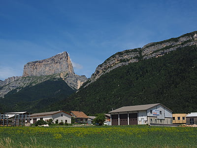 chaffaud, Mont aiguille, berg, massief, Vercors, gebergte, Dauphiné-Alpen