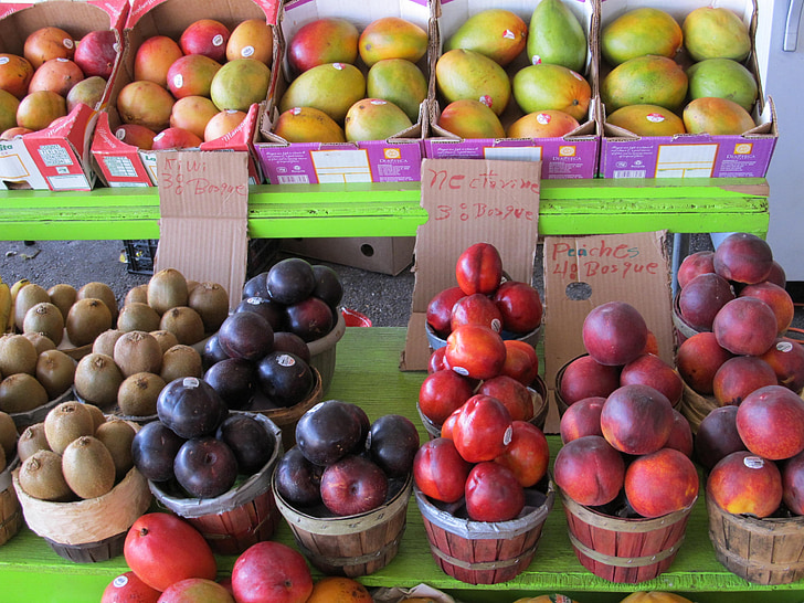 boerenmarkt, produceren, vers, voedsel, fruit, groenten, stedelijke