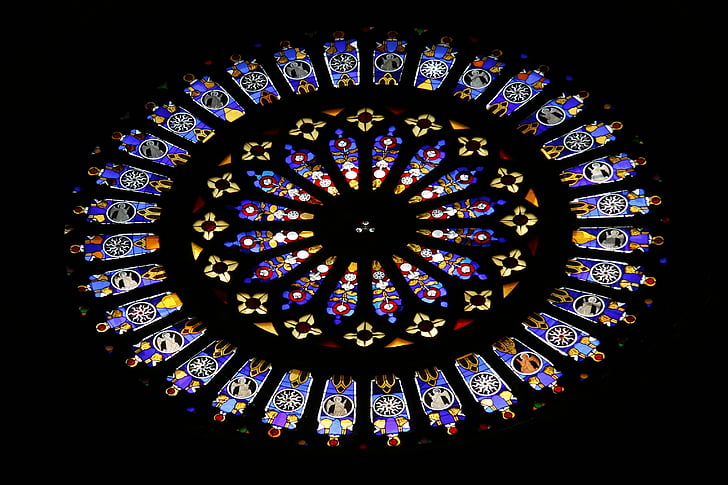 como, dome, cathedral, church, italy, stained glass