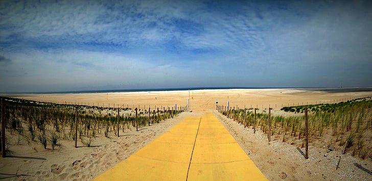 Holland, plage, mer, Néerlandais, océan, sable, à l’extérieur