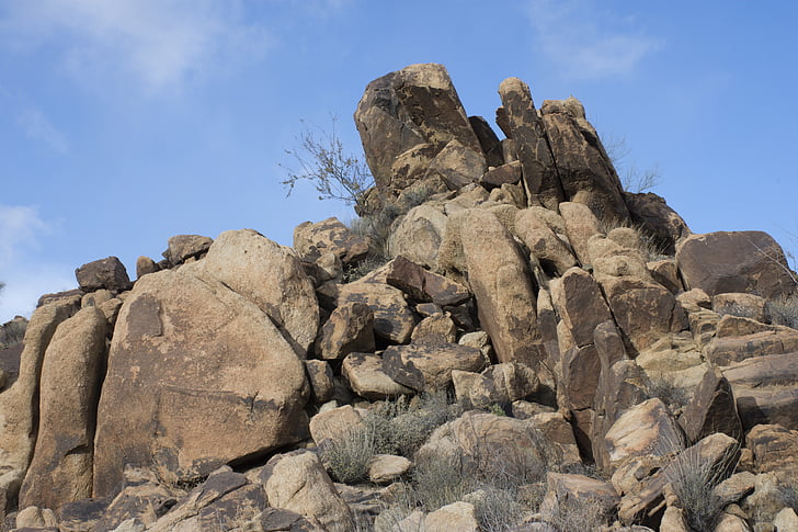sten, sten, landskab, Arizona, Mohave county, ørken, kampesten