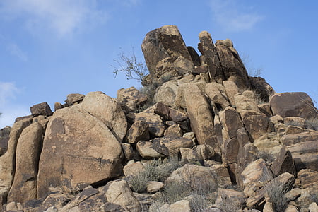 pedras, pedras, paisagem, Arizona, Condado de Mohave, deserto, pedregulhos